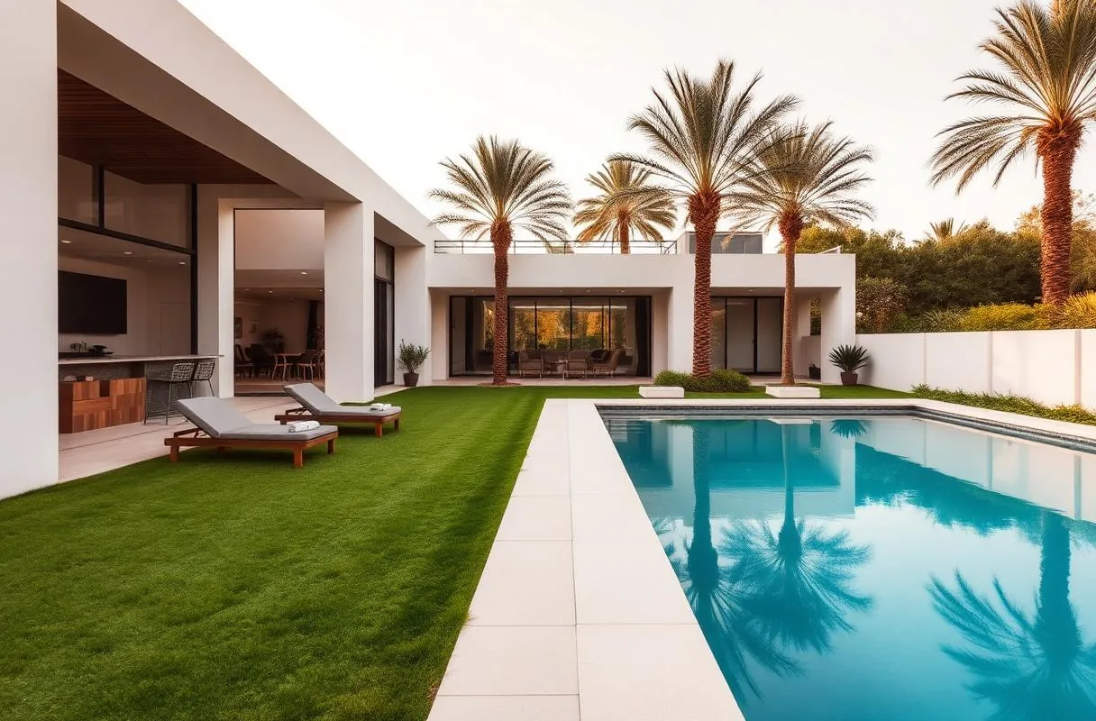 Villa familiale avec piscine et jardin dans le quartier Californie à Casablanca