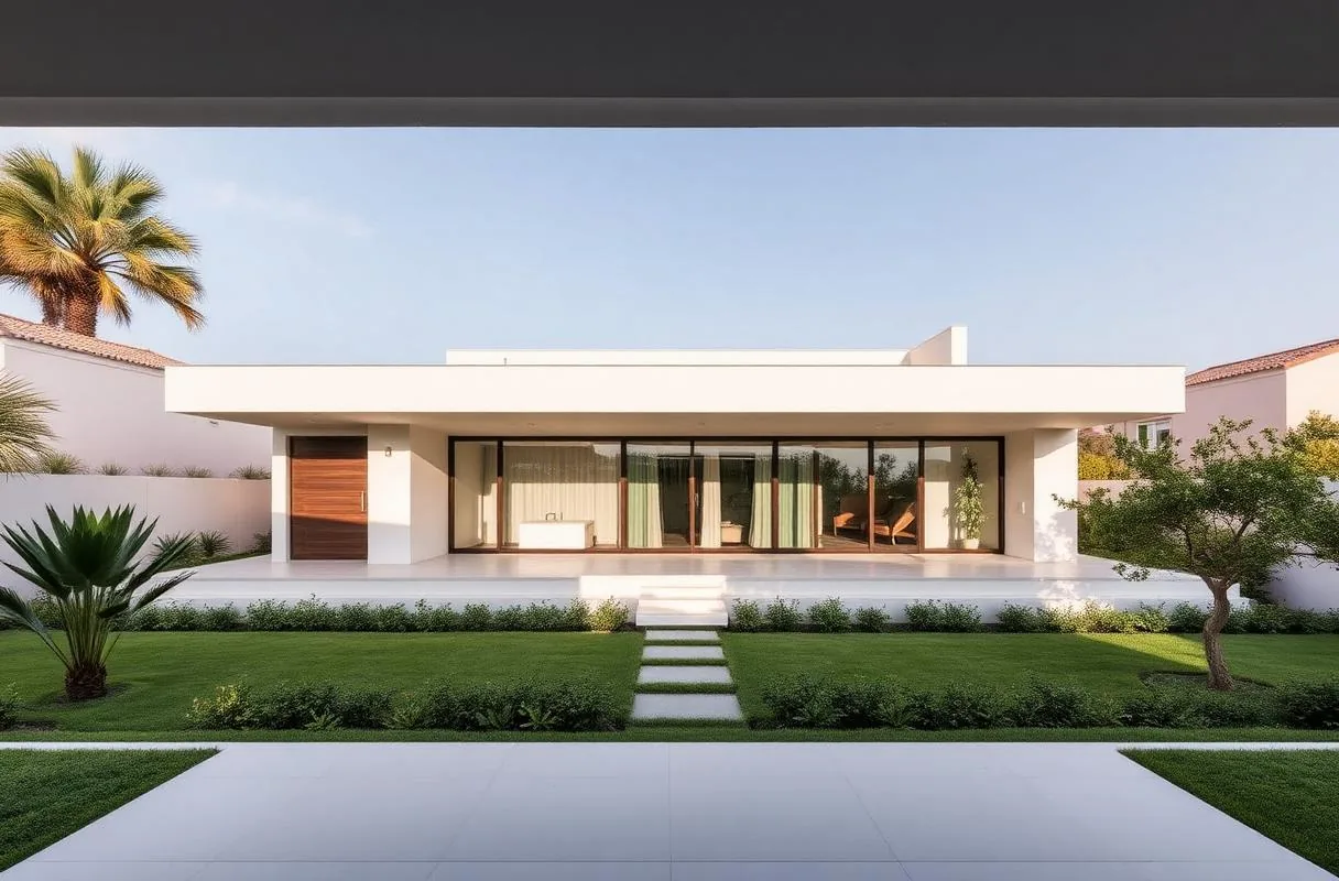 Villa contemporaine avec jardin dans le quartier CIL à Casablanca