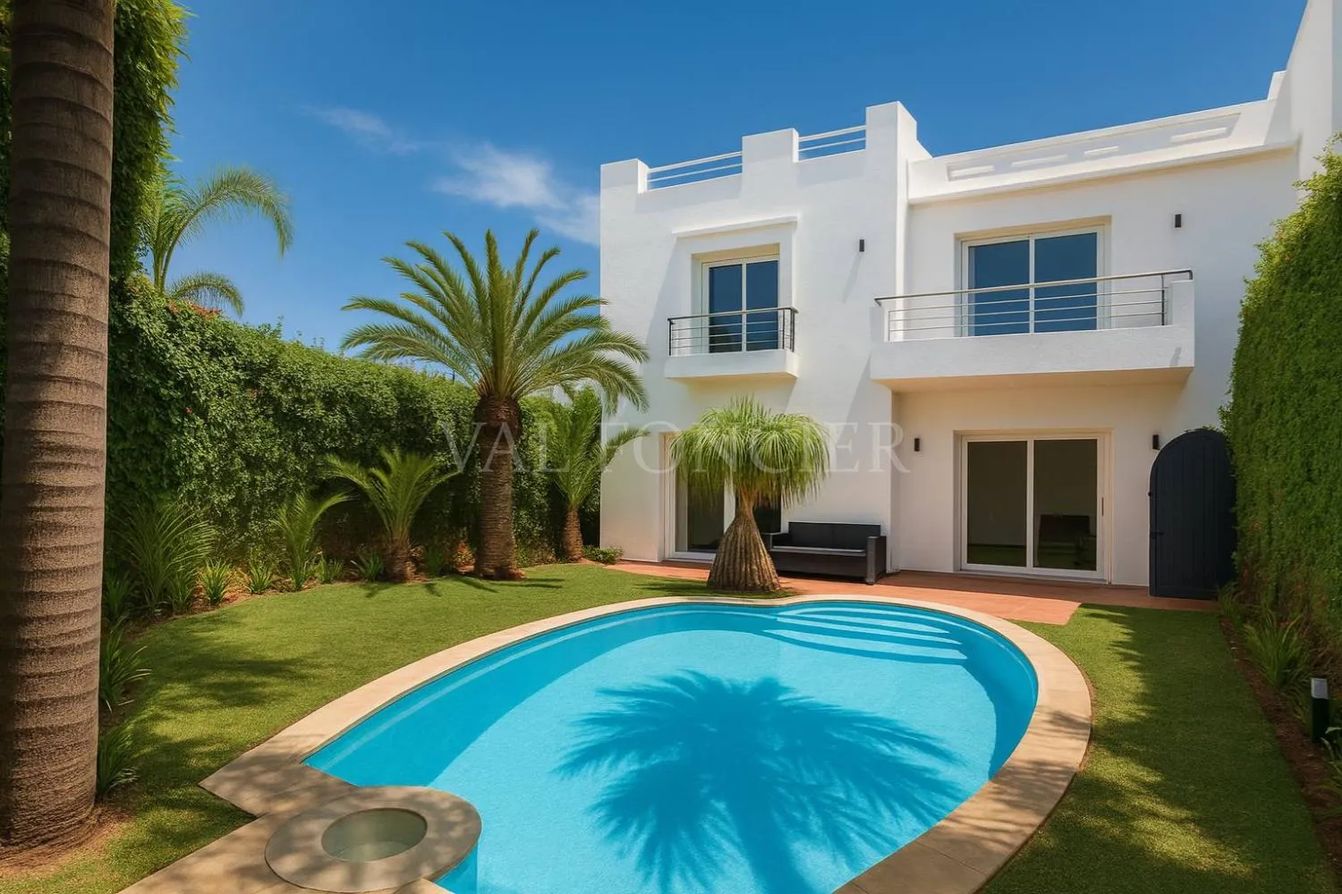 Très belle villa meublée avec piscine à Ain Diab — Ain Diab, Casablanca